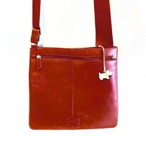 Red RADLEY LONDON Bag LEATHER Crossbody 10.5x11.5